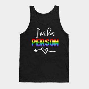 I'm Her Person She's My Person Lesbian Couple Matching Tank Top